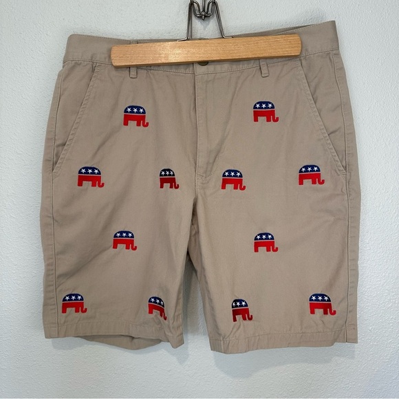 Fanpants Kahaki GOP Elephant Shorts - Picture 2 of 11